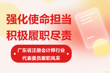 強化使命擔當 積極履職盡責——廣東省注冊會計師行業(yè)代表委員履職風采